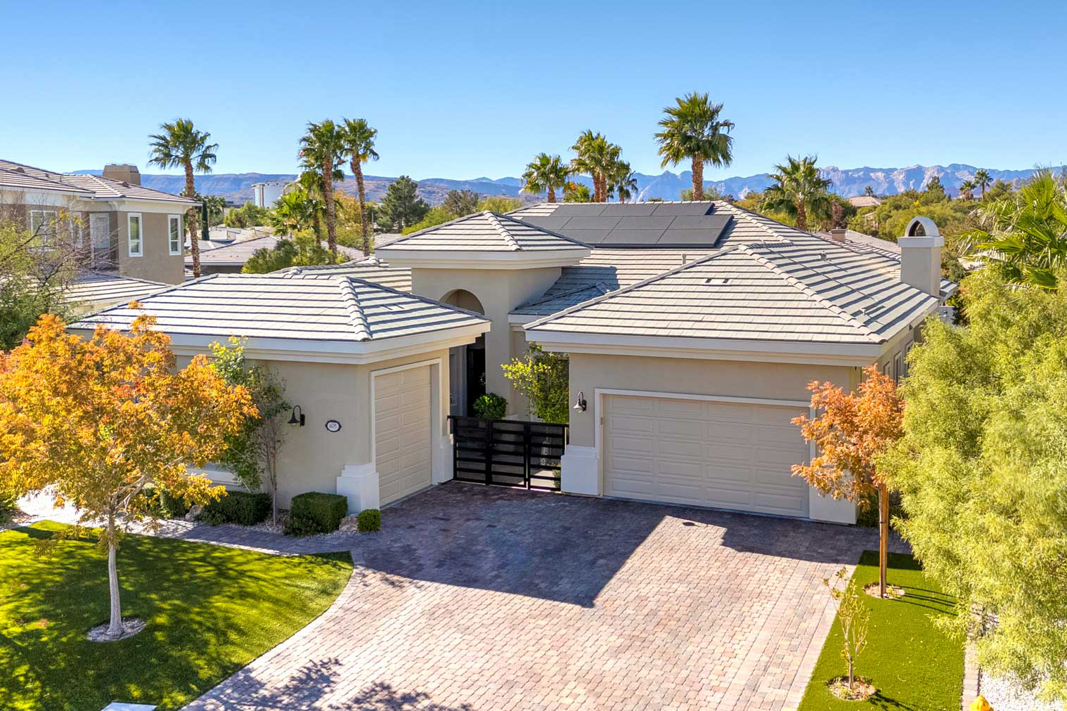 Aerial view of Las Vegas property by a real estate drone photographer